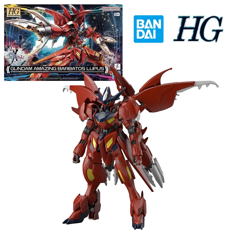 Bandai Namco Hg 1/144 Gundam Amazing Barbatos lupus 14cm anime Originálna akčná figúrka Model Model Zhromaždenie