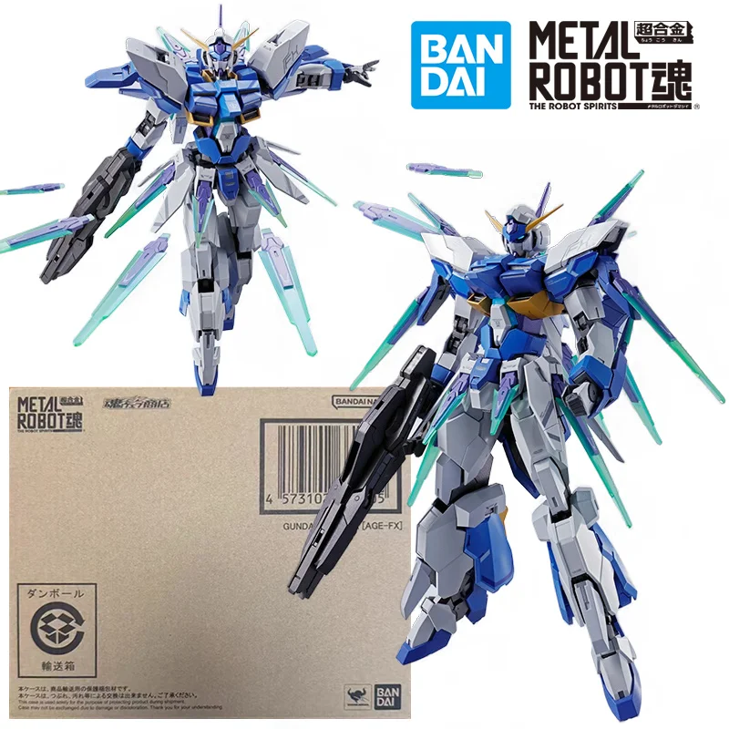 Bandai Namco Metal Robot Spirits Side MS Gundam Age-FX 14 cm Anime Originálna akčná postava Model Hray Birthday Gift Collection