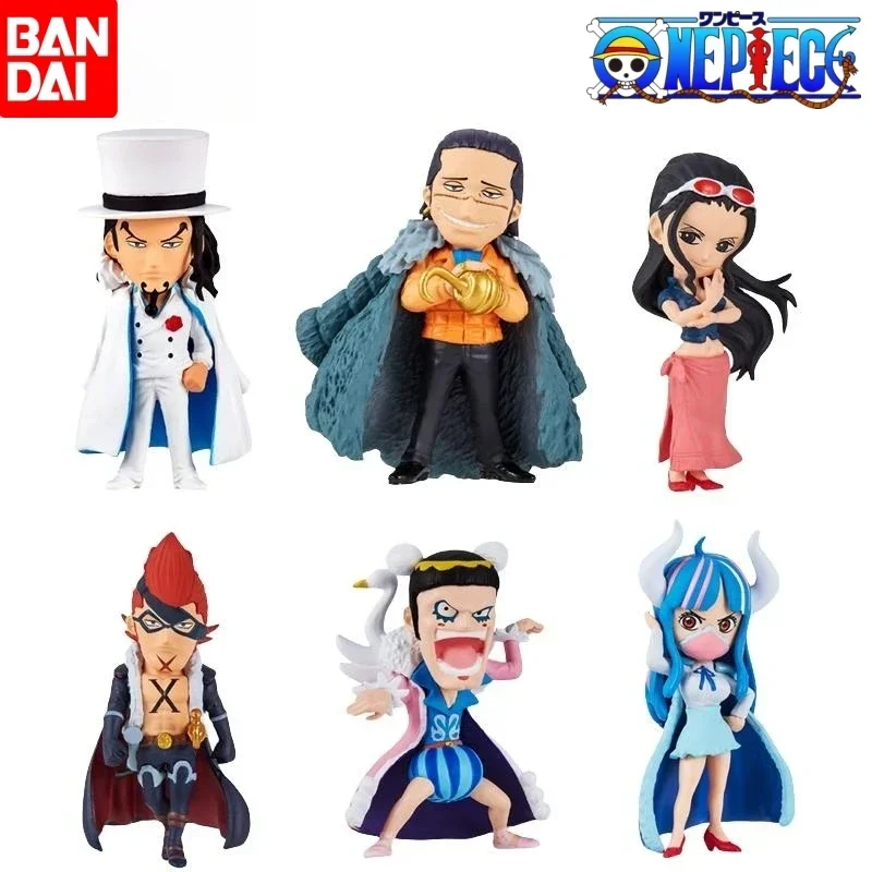 Bandai Original Gashapon One Piece Onepi no Mi 09 Nico Robin Rob Lucci Bon Clay Anime Action Figures Hračky darčeky