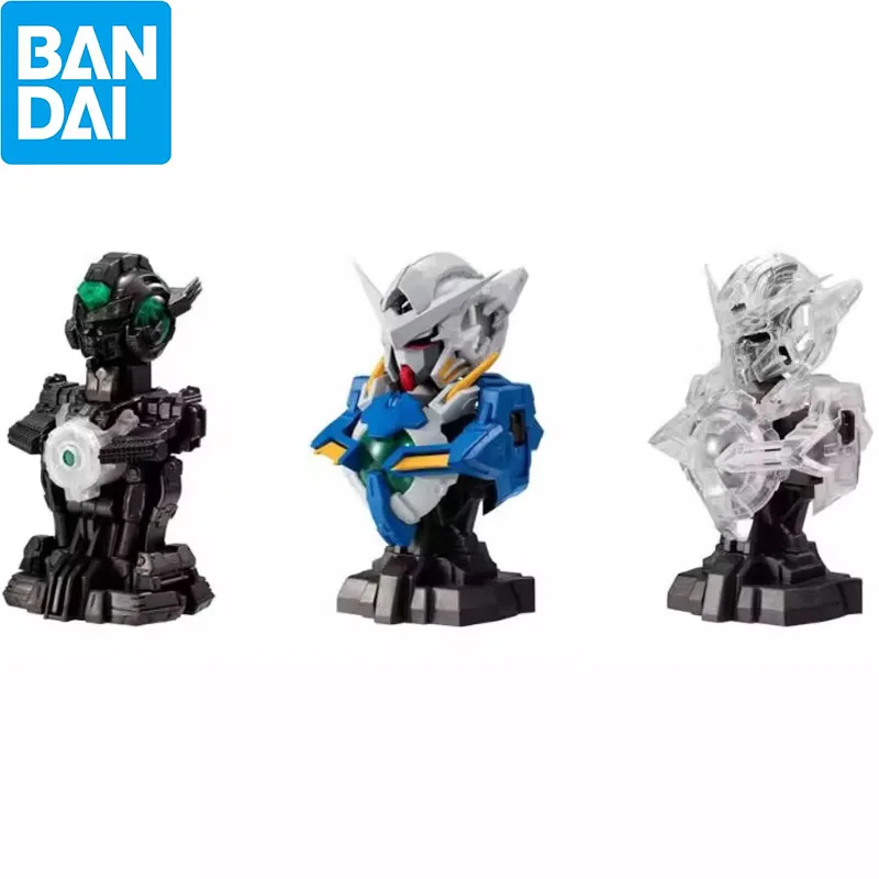 Bandai Original Gundam MS Mechanical Busta 02 Gashapon Toys Anime Figures Gundam Exia Model Model dekorácie Darčeky pre deti