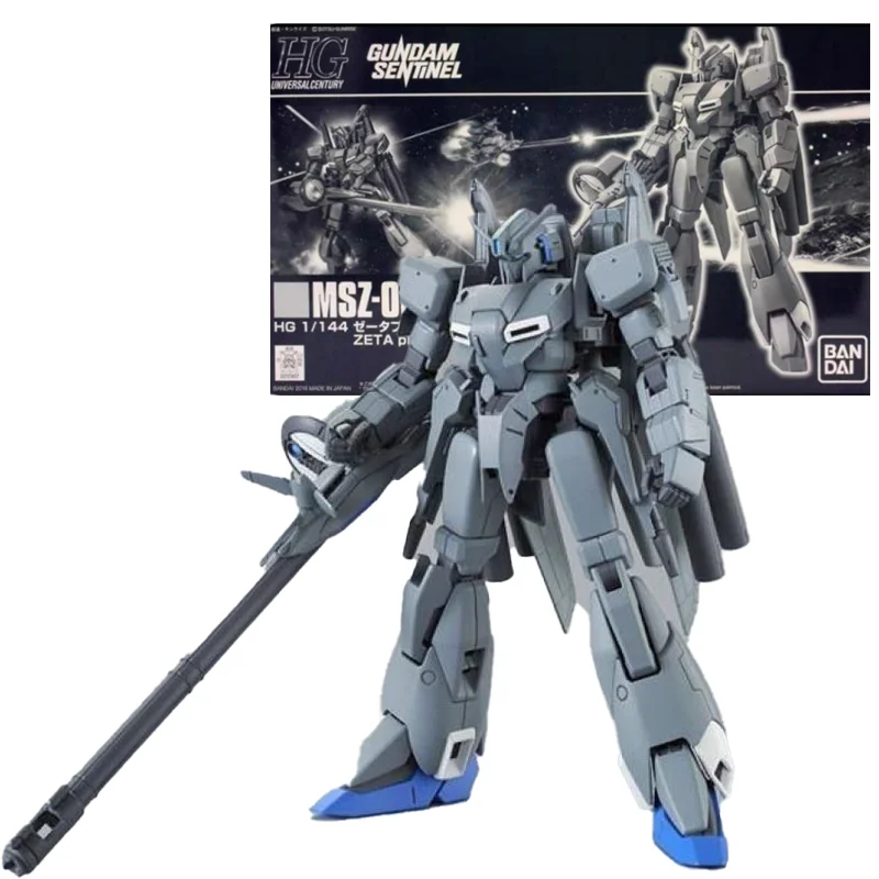 Bandai Original HGUC 1/144 Gundam Sentinel MSZ-006C1 ZETA PLUS C1 Anime Action Figure for Boys Kids Kids Birthday Darčeky