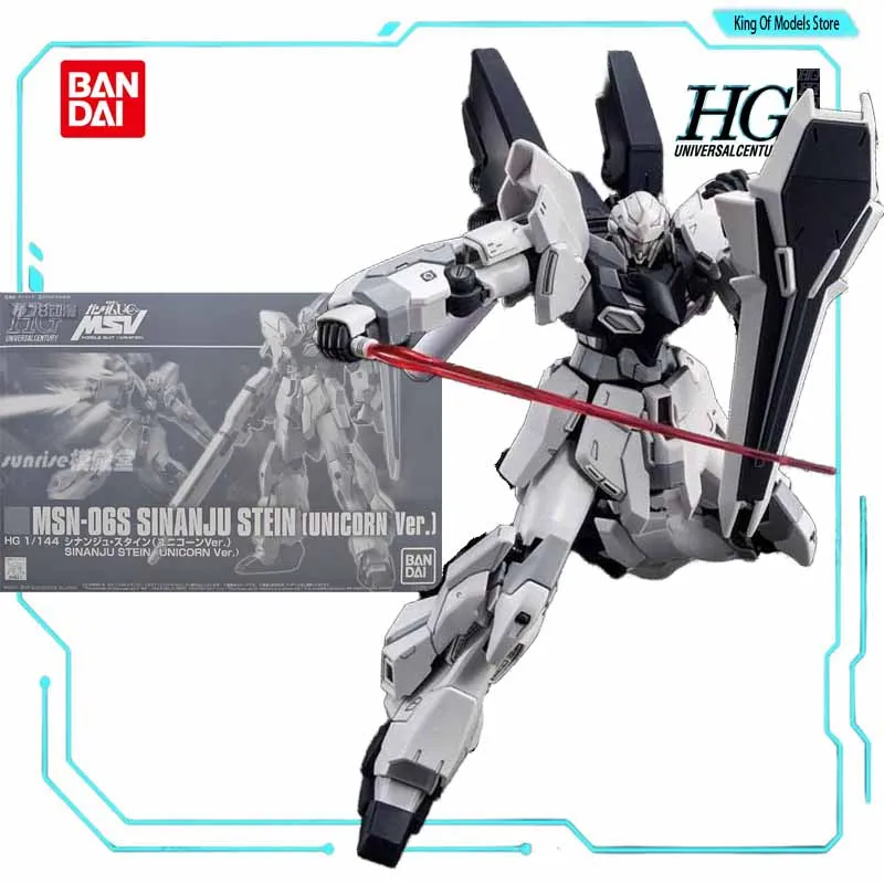 Bandai Original Model Kit HGUC 1/144 SINANJU STEIN Anime Action Action Model Model Hračka pre chlapcov