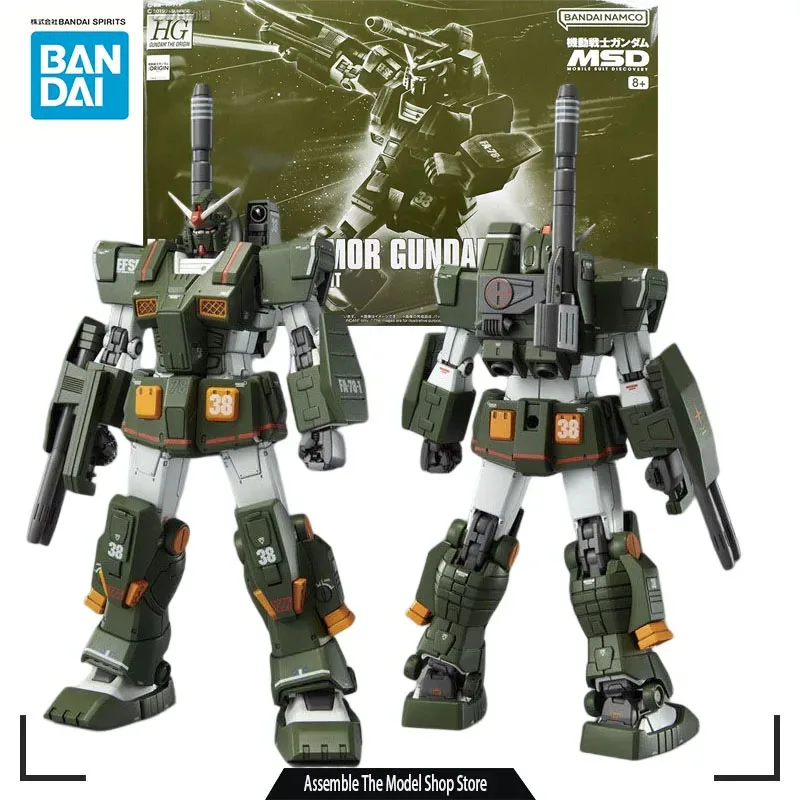 Bandai Original Model Model Kit Gundam Hg Pb GTO Full Armour Gundam 1/144 Anime Action Action Model Model Hračky Robot Darček pre chlapcov