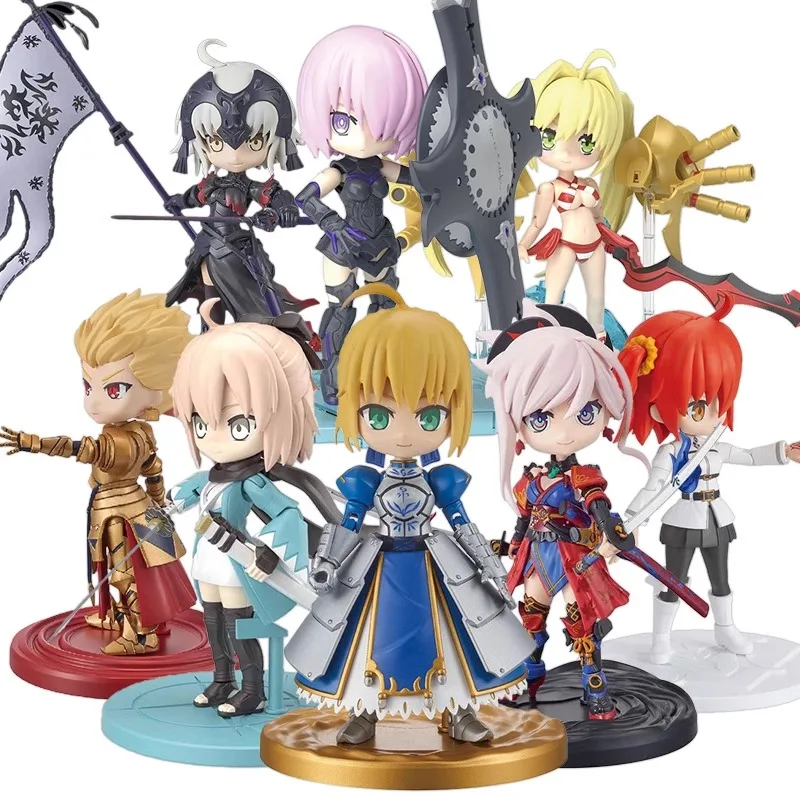 Bandai Original Petitrits Series Osud/Grand Order Archer Gilgamesh Q-Version Action figubly Model Model Model