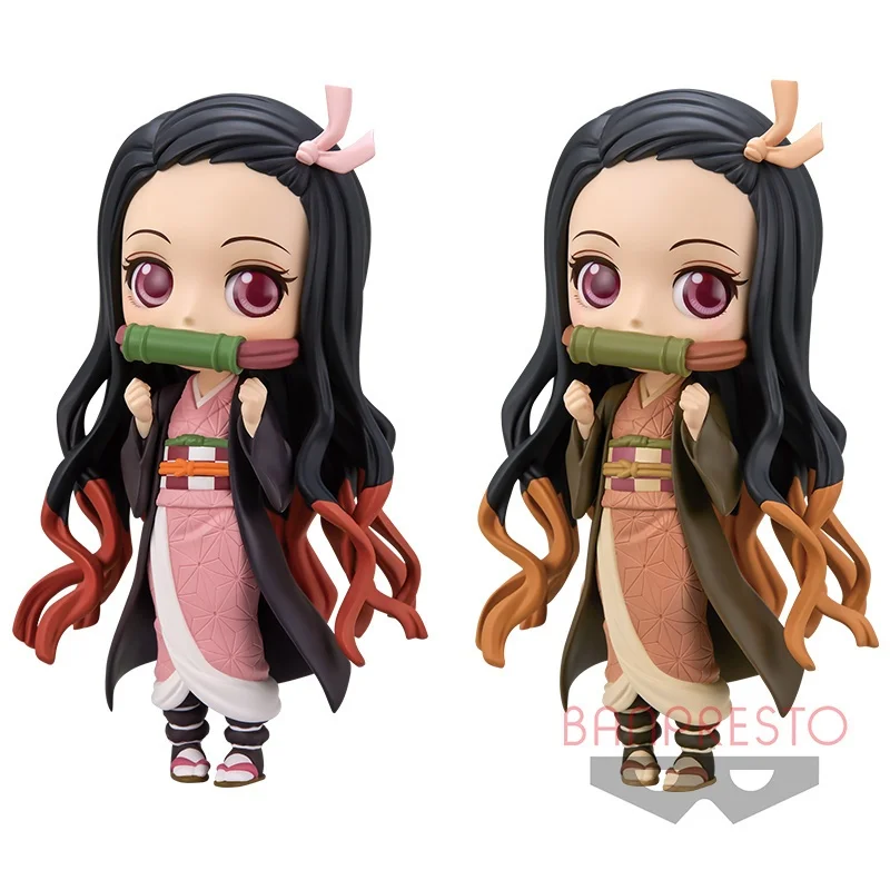 Bandai originálny 13 cm qposet Kamado Nezuko Action figure figure Demon Slayer Anime Figure Figure For pre deti Darčekové zberateľské ozdoby