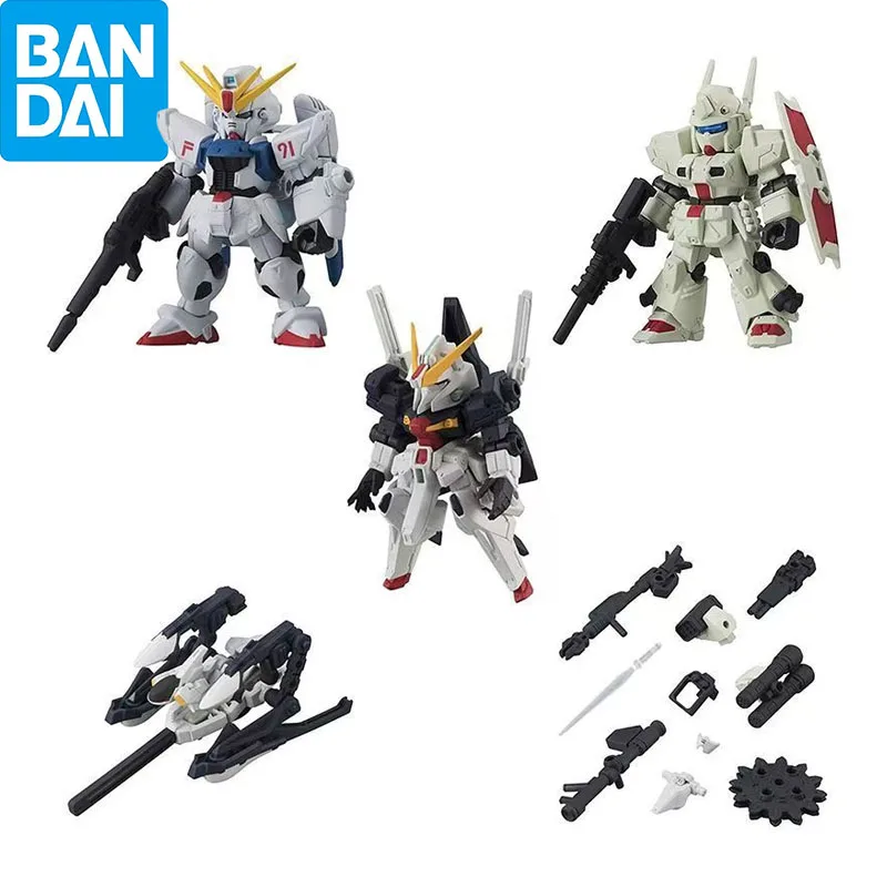 Bandai originálny Gundam MSE08 Gashapon Toys F91 Heavygun Hyzenthlay ⅱ Gundam Anime Figy Model Dekorácie Kreatívne dary