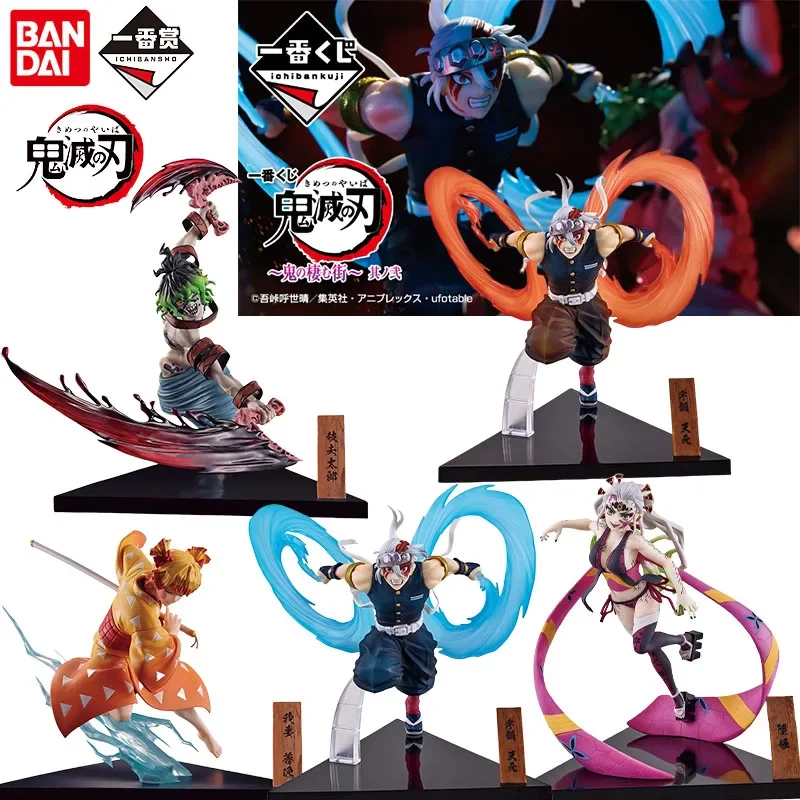 Bandai originálny Ichiban Demon Slayer Anime postava Uzui Tengen Agatsuma Zenitsu Daki akčné hračky pre deti