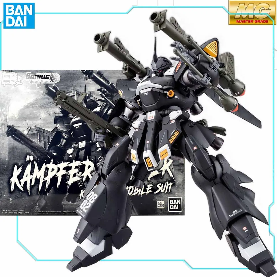 Bandai originálny model súpravy Gundam Pb Limited Kampfer Schwer Mg 1/100 čísla Anime Action Zhromaždenie hračiek Zberateľné darčeky