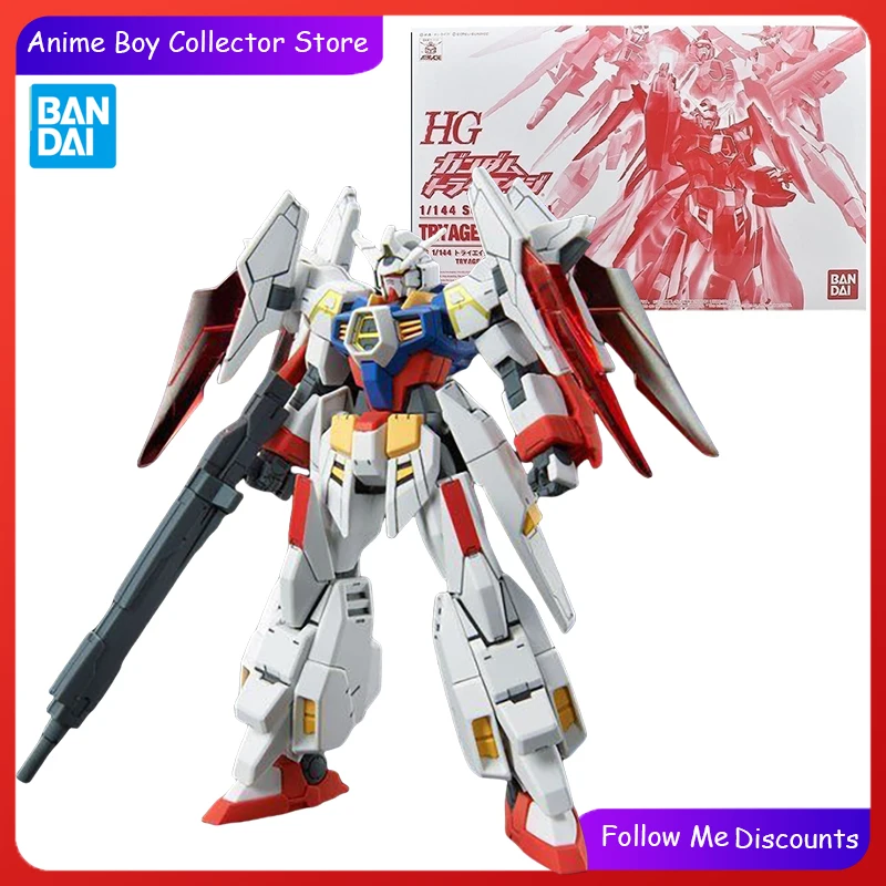 Bandai Pb Gundam Model Model Kit Hg 1/144 Vyskúšajte vek Gundam Action Figure Mobile Suit Gundam Tryage SP anime figúrky pre deti