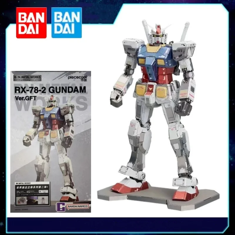Bandai Pinku spoločne označený BNMW Originálny Gundam RX-78-2 ODAIBA Socha verzia verzia kovového leptaného listu zostavenia modelu
