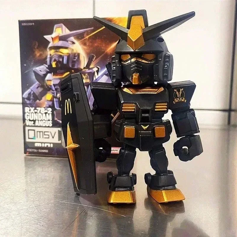 Bandai QMSV Mini Kawaii McDonald's RX-78-2 Gundam ver. Angus Action Toy Figures Model Model anime vianočný darček