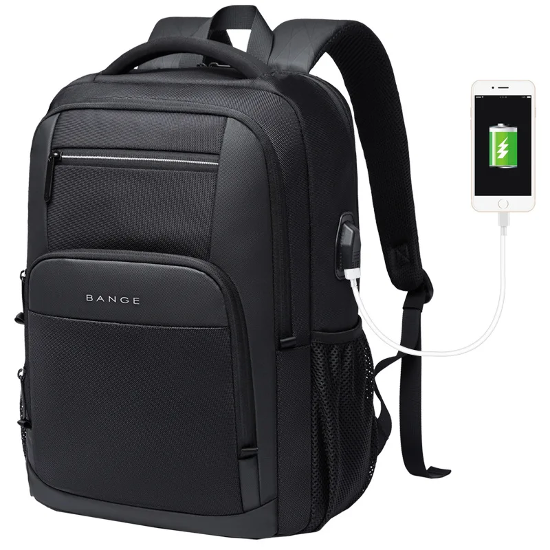 Bange vodotesný muž batoh odolný v oblasti batohu batohu Muži cestovné notebook prenosný batoh vrecká 15,6 palca Male Mochila Teen