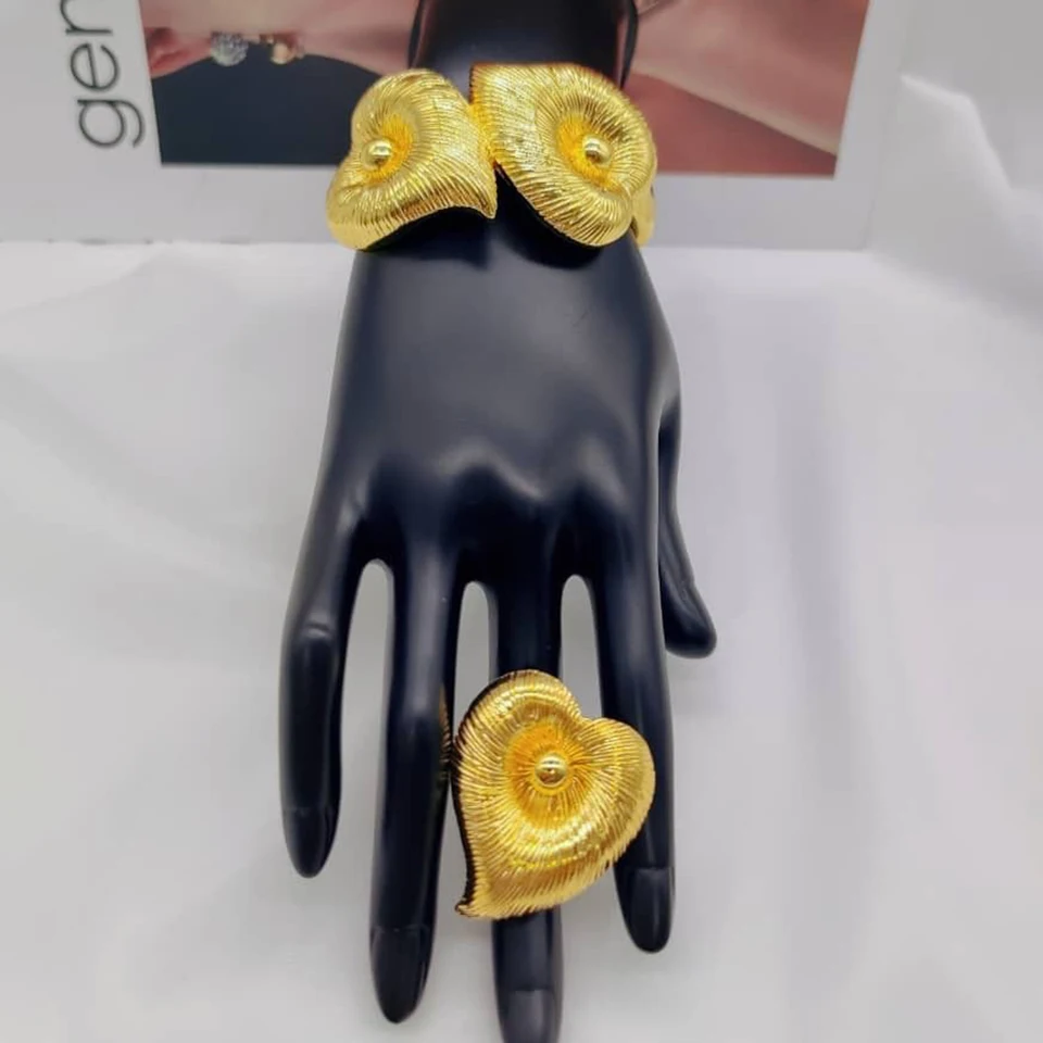 Bangle s prsteňovými šperkami súprava pre ženy svadby
