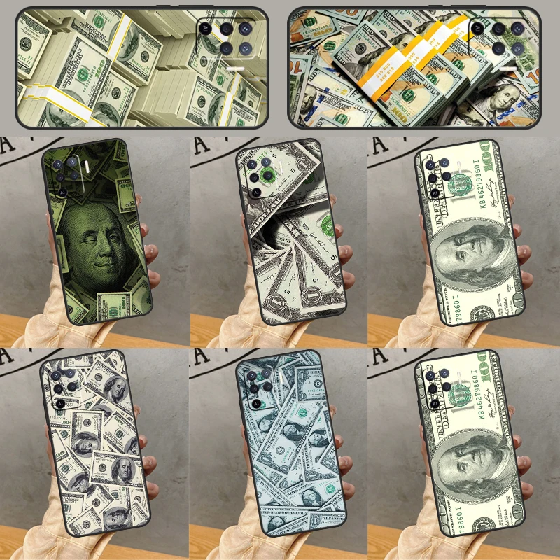 BankNote Dollar Cash Money pre Oppo A74 A94 A54S A96 A76 A16 A77 A17 A15 A78 A57S A5 A9 A31 A53 A52 A72 A72 A91 A53S