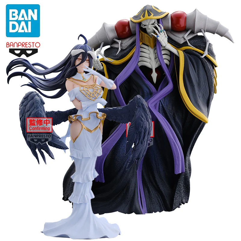 Banpresto Overlord Albedo Ainz Ooal Gown PVC 20cm Anime Action Figures Model Collection Ornament Hračka