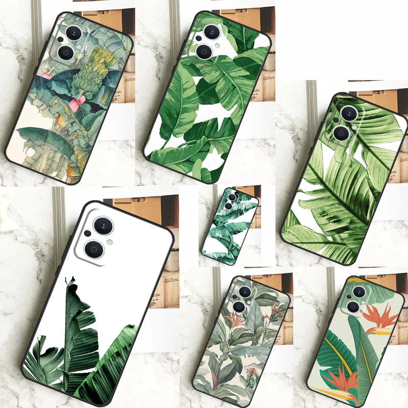 Banánové listy puzdro pre Oppo Reno 10 Pro 11 F 4 5 6 7 8 Lite 4Z 5Z 8T OPPO Nájdite x5 x2 x3 lite x6 Pro Cover