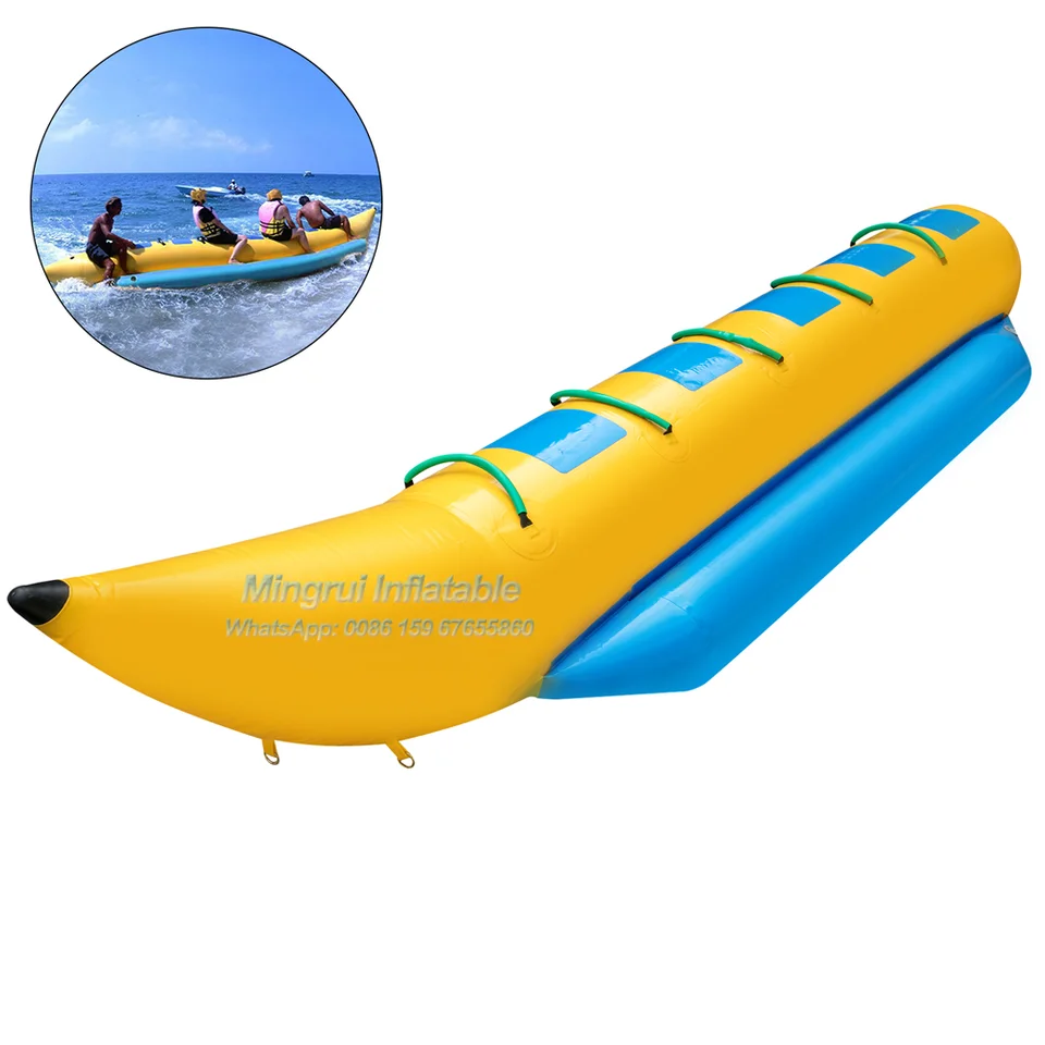 Banánska loď nafukovacia lietajúca rybia vlečná rúrka Vodná voda pre hru Water Park Game