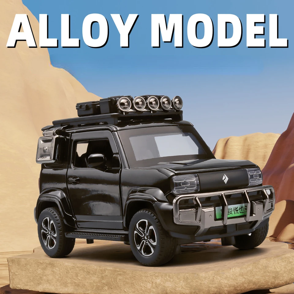 Baojun yep modifikované vydanie s cestovným rámom mimo road auta hračky pre autá Diecast Model Zvuk svetlo zbierka darček pre deti A909