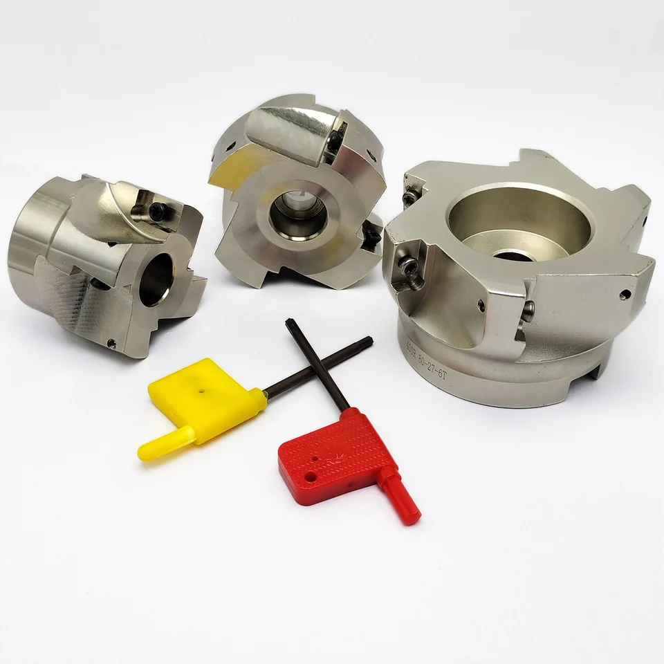 BAP400R 50/63-22-4T 80-27-4T CNC rezanie pravého uhlu pravého uhlu koncového mlyna Presnosť Mlyning Fleting Head hlava vybaveného APMT1604
