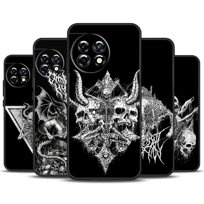 BAPHOMET GOTICKÝ SATAN PASE pre ONEPLUS 12R 10T 10R 9RT 9 10 PRO ONEPLUS 12 11 NORD 3 2T CE 2 LITE N20 N20 Cover