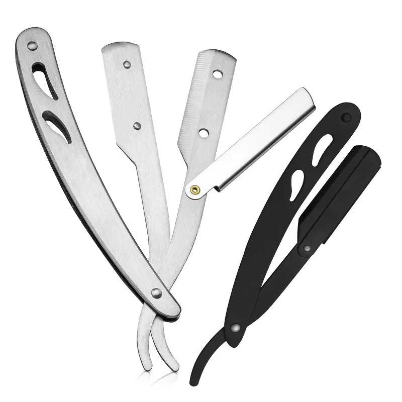 Barber Rage Razor Edge z nehrdzavejúcej ocele Sharp Razor Professional Manual Manuál holiaci strojček Bezpečnosť muži brady holenie nástroje na holenie