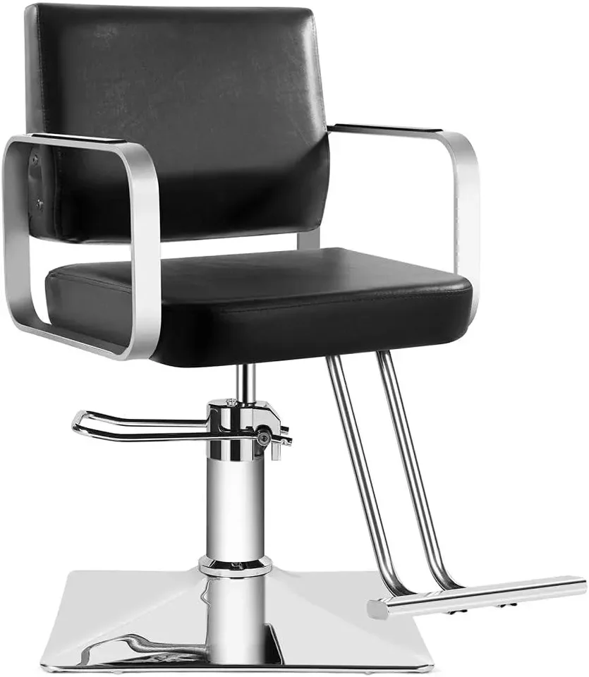 Barber stoličky, všetky účely klasické salónové stoličky s ťažkým hydraulickým čerpadlom, 360 ° Rolling Swivel Spa