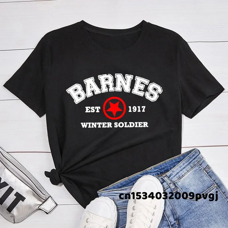 Barnes 1917 tričká Ženy letné vinobranie zimné vojak Bucky Barnes s krátkym rukávom Tričko Dámske tričká s krátkym rukávom