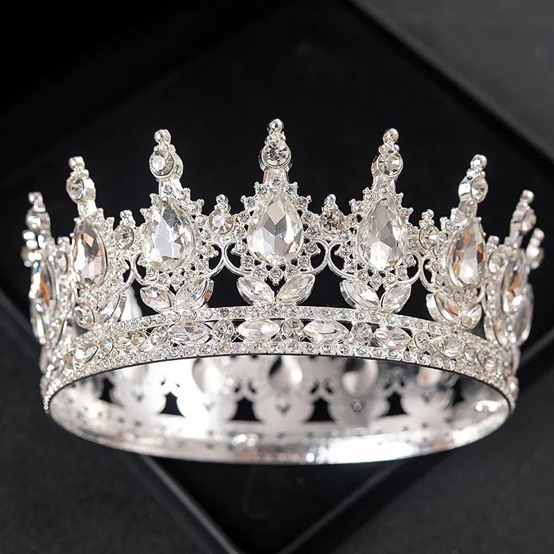 Barokové krištáľové sýmy a koruny kamienok s prom Diadem čelenka koruna svadobné vlasové doplnky