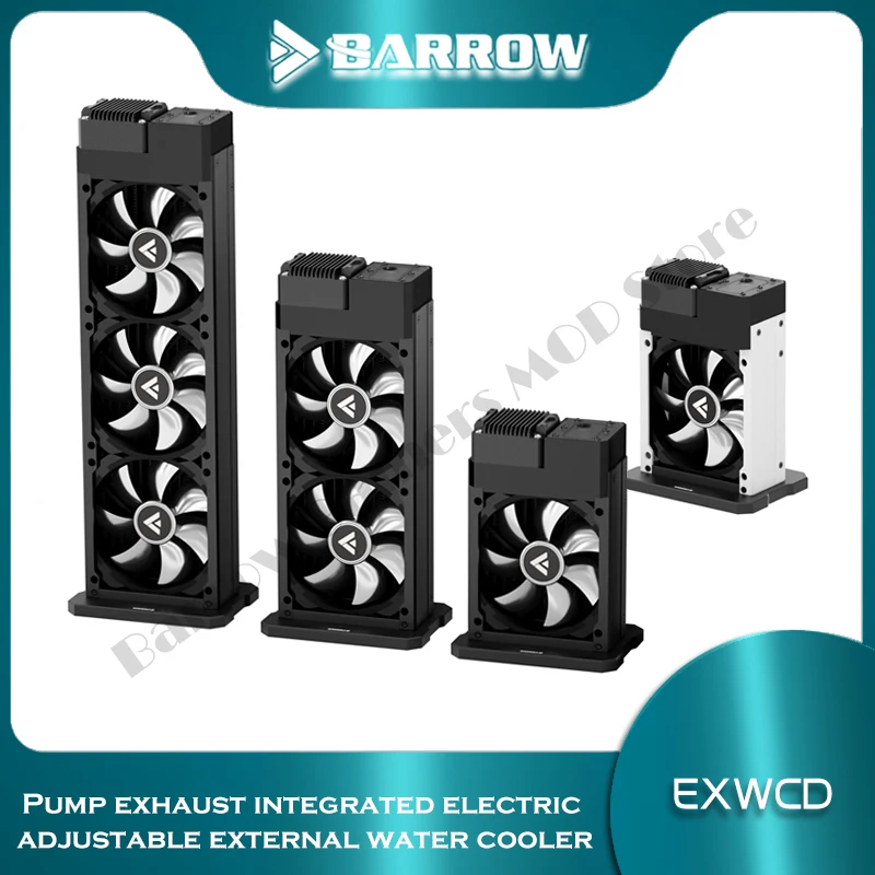 Barrow 120/240/360 mm externá súprava na chladenie kvapaliny pre vodné zviera pre puzdro ITX, 17 W pwm DDC čerpadlo Radiator 12cm Ventilátory integrovaných exwcd