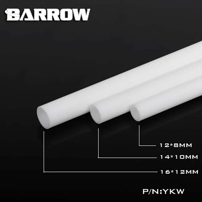 Barrow PC voda chladenie tvrdé potrubie biela PMMA trubica akrylová OD*ID: 12 mm*8 mm/14 mm*10 mm/16 mm*12 mm ykw12-8 ykw14-10 YKW16-12