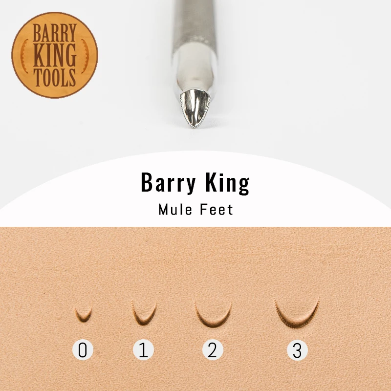 Barry King Tools kožené rezbárske náradie Mule nohy DIY ručné vyrábanie pečiatkových známok