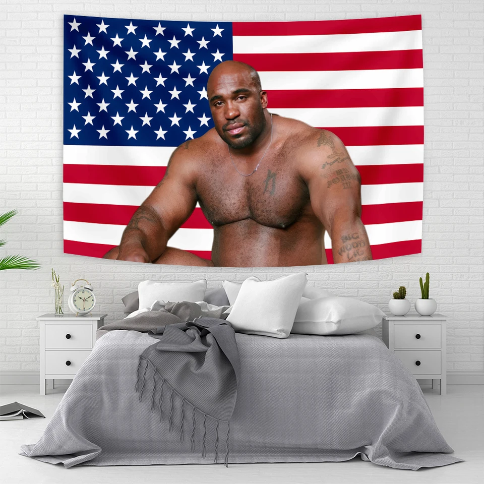Barry Wood American Flag Funny plagát Meme 3x5 ft Man Cave Tapestry for Room College College Dorm Decor Wall