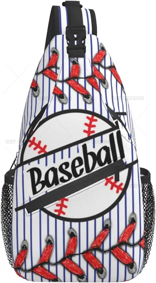 Baseball Soft Ball Žltá športová taška unisex crossbody batoh Cestujte turistické neformálne vrecká na hrudi