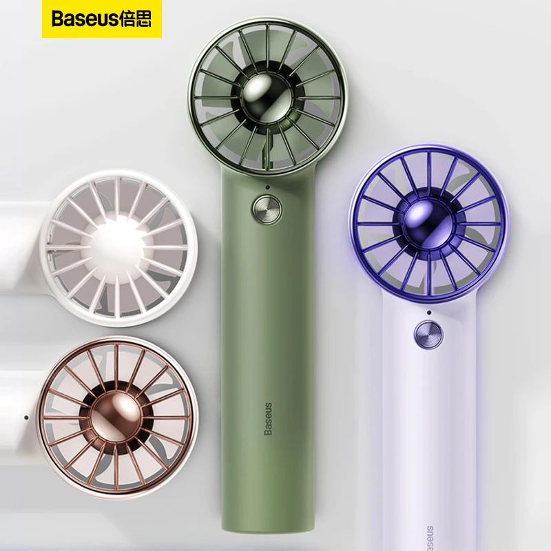Baseus ručný malý ventilátor turbíny prenosné prenosné dosky USB nabíja