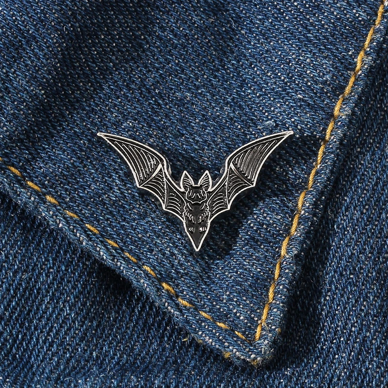 BAT smalt pin módna čarodejnica halloween goth klopa brošňa šperky doplnok punk odznak