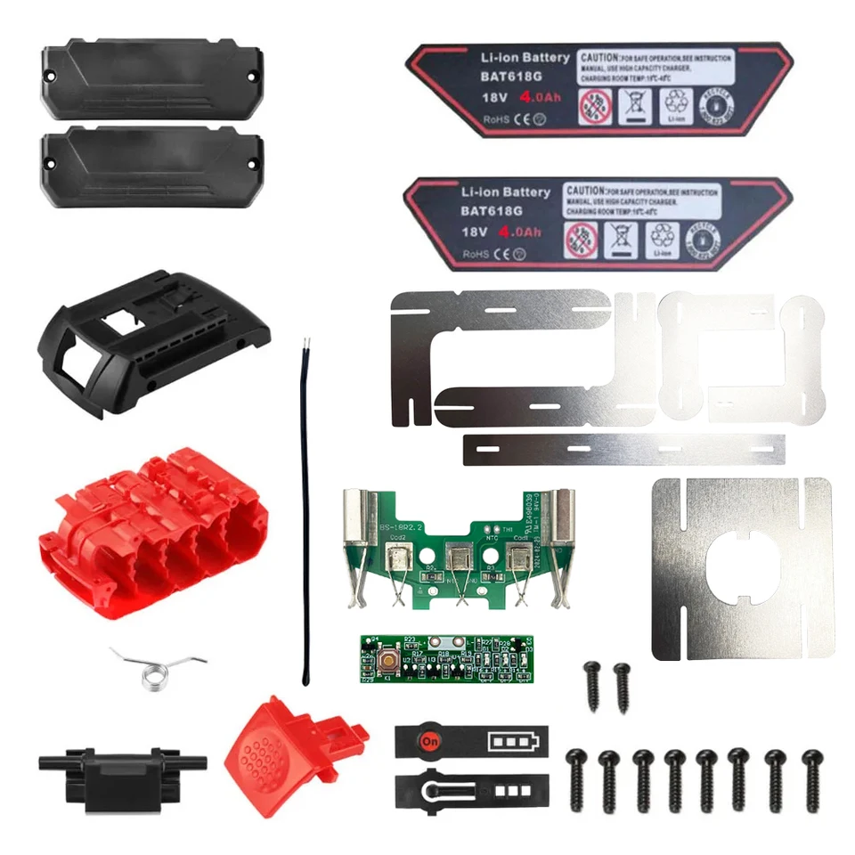 BAT618 18V Plastová škatuľa Plastová skriňa shellu PCB Ochrana dosky pre obvody Bosch 18V Li-Ion