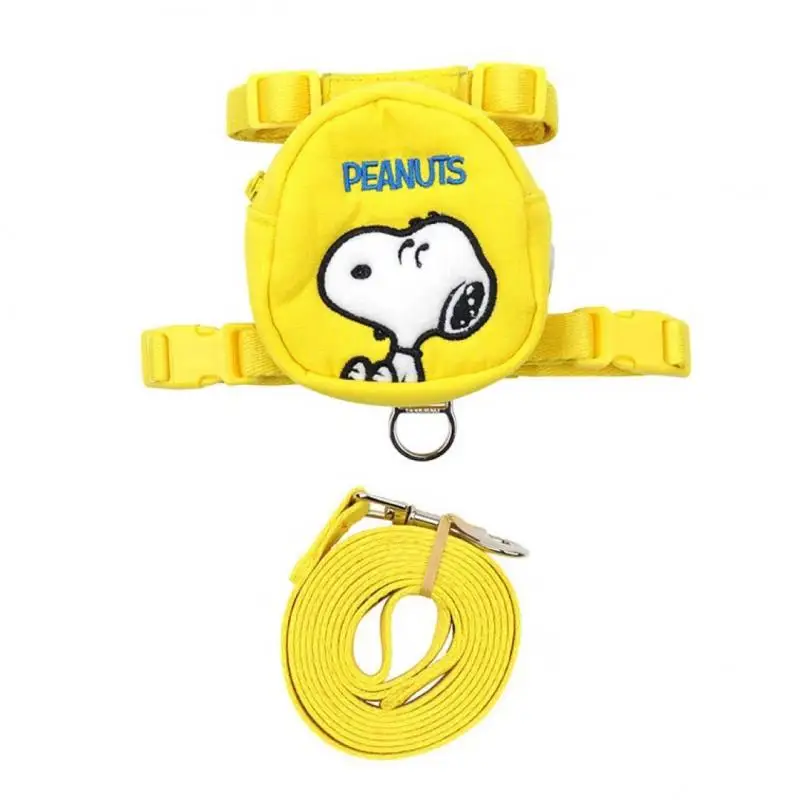 Batoh Snoopy Pet Leash Anime Batoh zabrániť strate vodítka snoopy postroj Choďte von chôdza po mačke Darček