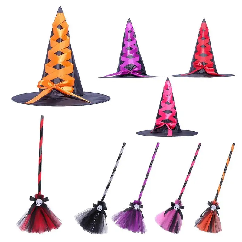 Batoľa čarodejnícky kostým rozprávka Fancy Witch Obliekanie pre dievčatá čarodejnícke klobúky z klobúku pre tému kostýmy Cosplay Party