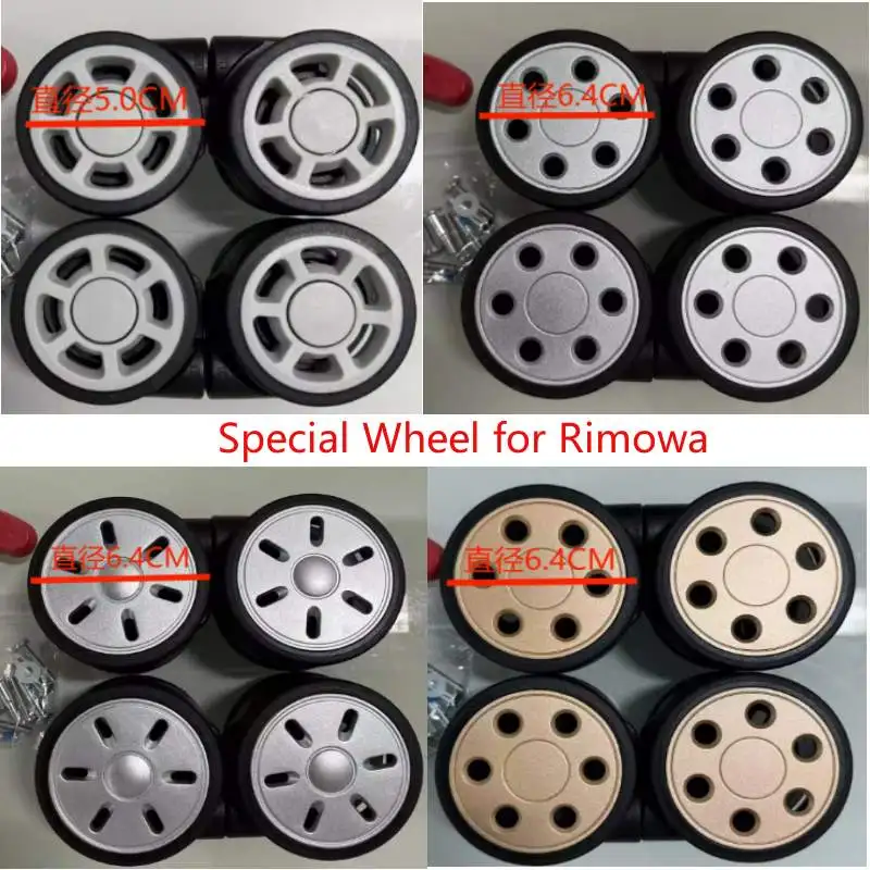Batožinové koleso pre Rimowa Suricase Opravy náhradné kolesá s nosným kolesami Špeciálny puzdro Trolley Tiché koliesky batožinové príslušenstvo