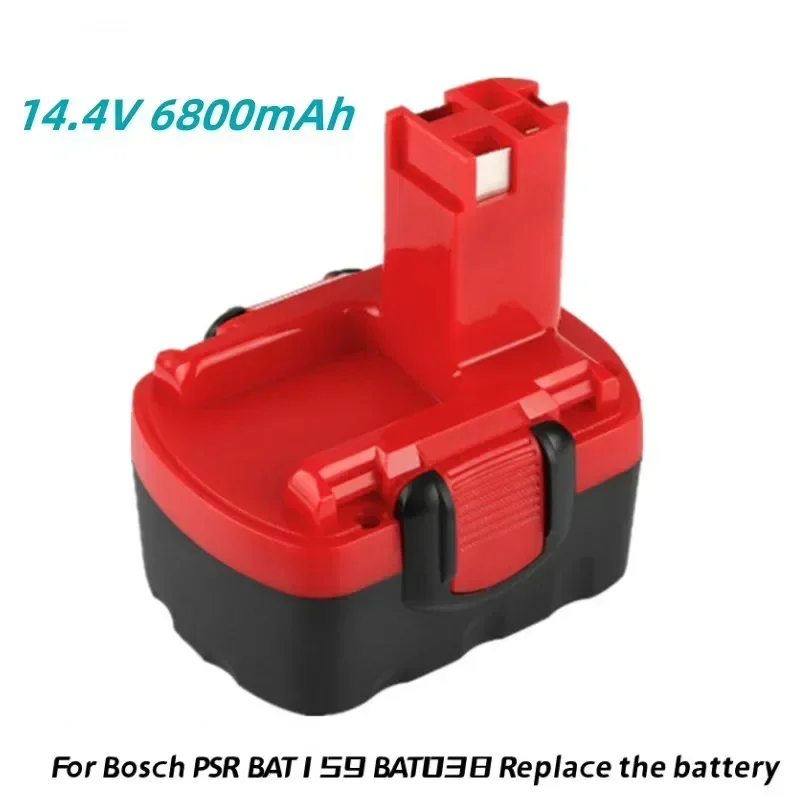 Batterie ni-laissée 14.4 MAH pour bosch PSR, BAT159, BAT038, BAT040, BAT041, BAT140, 6800, 2607335685, 2607335533 V.