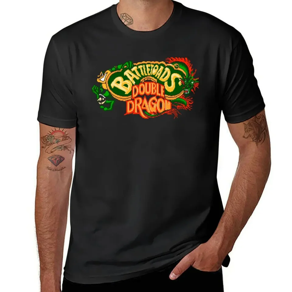 BattleAads DD Retro logo Tričko Plus plus veľkosti vrcholy roztomilé topy pánske vinobranie tričká