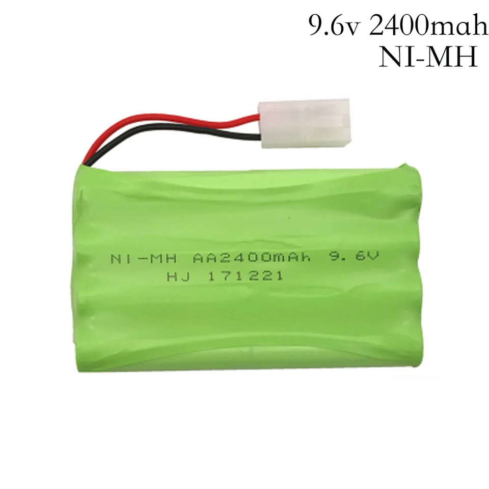 Batéria 9,6 V 2400 mAh pre batériu RC CARS 9,6 V AA NIMH batéria pre diaľkovo ovládané elektrické hračky s nástrojmi Tank Hračky 9,6V
