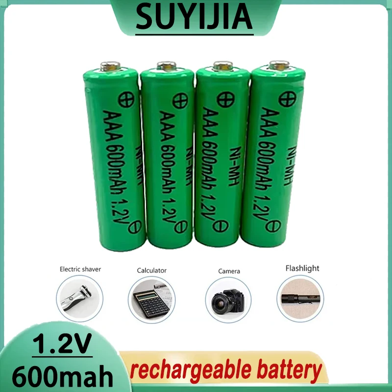 Batéria AAA 1,2V 600 mAh Ni-MH Nabíjateľná batéria používaná na diaľkové ovládanie Shaver MP3/MP4 LED hračka Elektrická zubná kefka