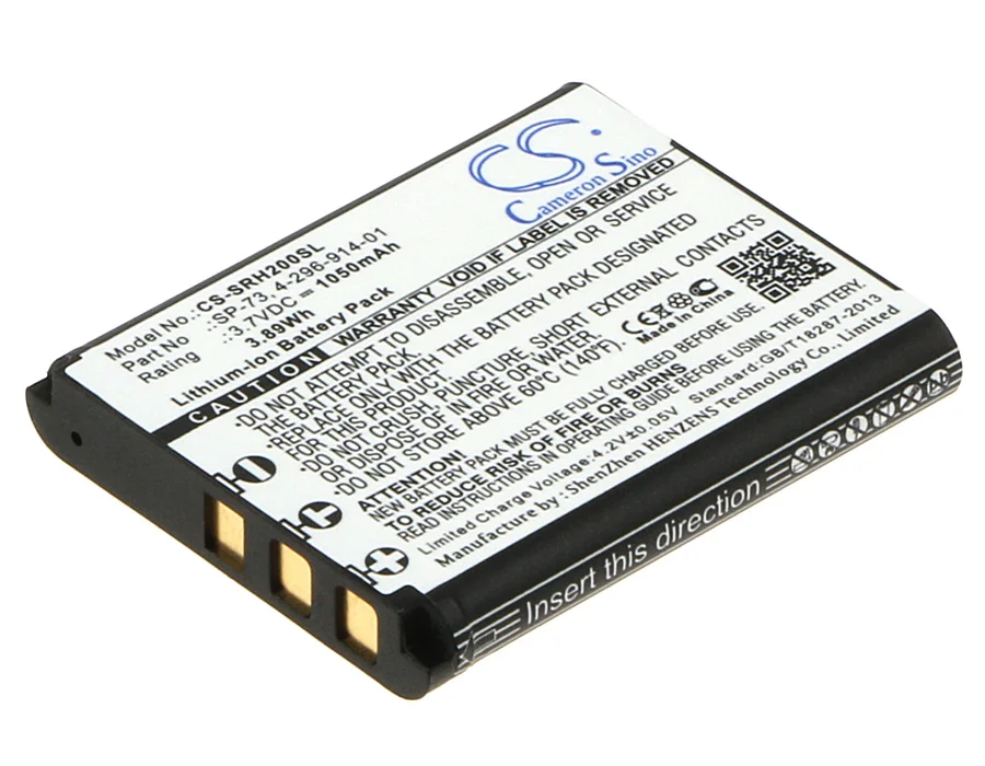 Batéria Cameron Sino 1050MAH pre 4-296-914-01 LIS1580HNPC SP73 SP-73 WH-1000XM2 SRS-BTS50 MDR-1000X MDR-1ABT MDR-1ABT MDR-1A