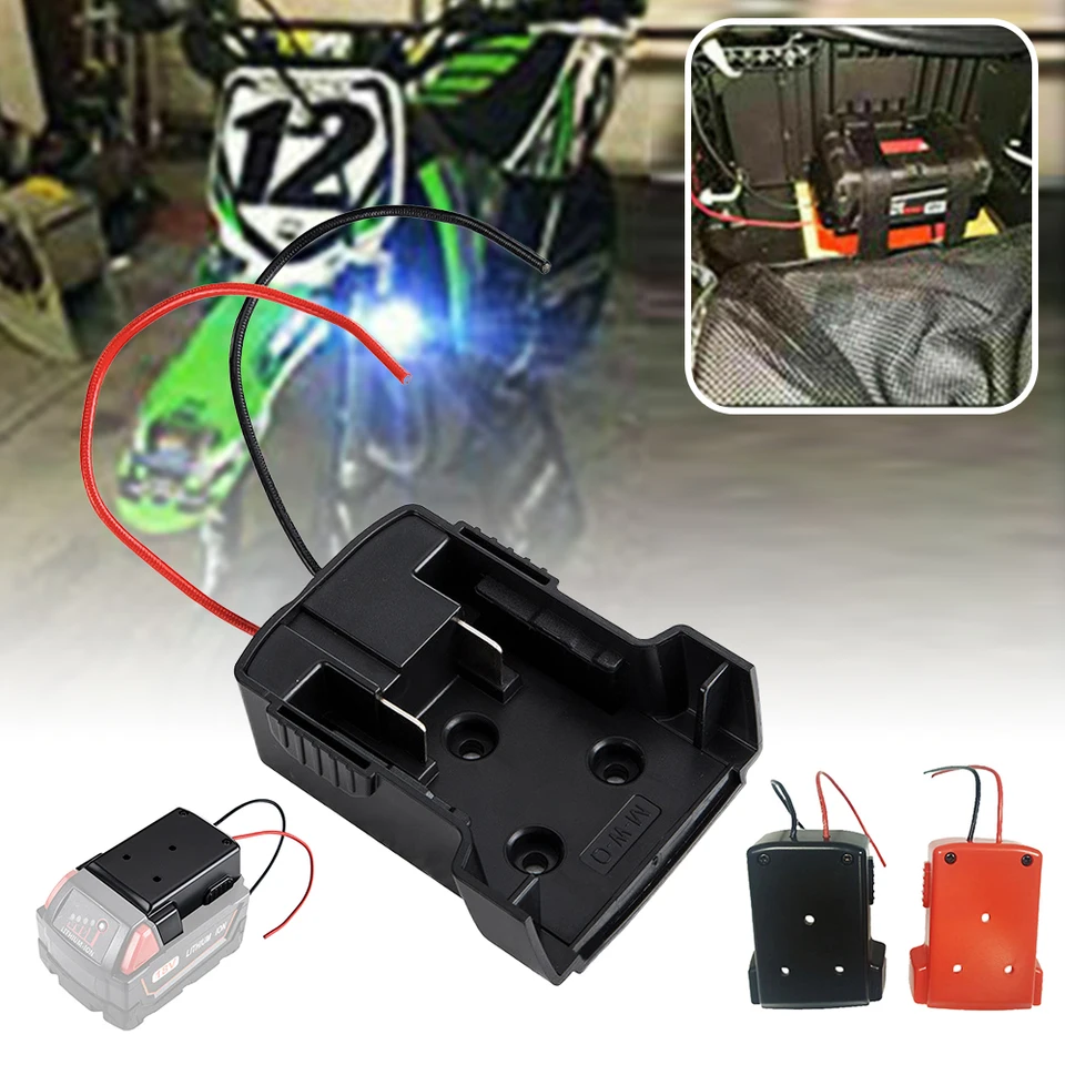 Batéria konektor externého napájacieho adaptéra pre DIY pre Milwaukee M18 XC 18V DIY Project Base Power 2 Wediče