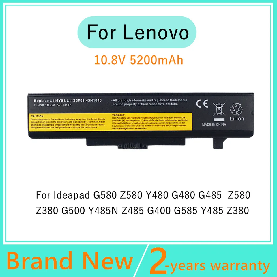 Batéria laptop pre Lenovo G480 G585 Y480 Y485 Y580 Z380 Z580 G400 G485 G580 Y480N Y485N Y580N Z480 Z585 G500 Y480P Y580P