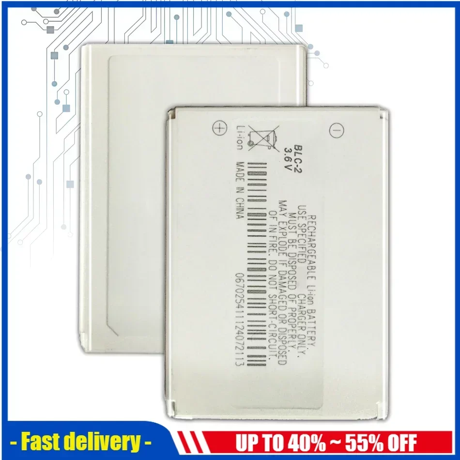 Batéria mobilného telefónu BLC-2 800MAH pre Nokia 3310 3330 3410 3510 5510 3530 3335 3686 3685 3589 3315 3350 3510 6650 6800