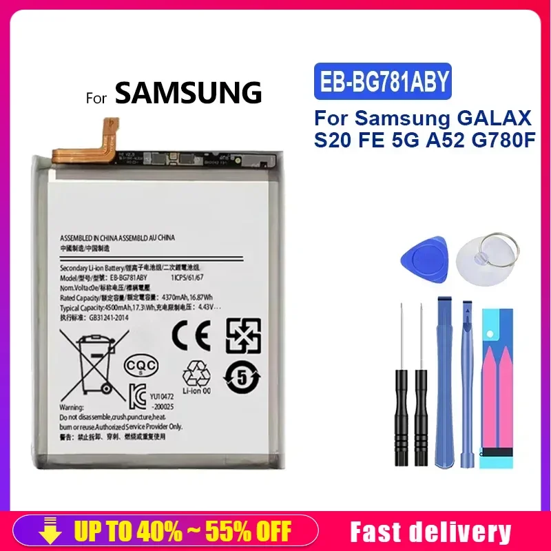 Batéria pre Samsung Galaxy S21/S21 Ultra/S21Plus/S20 Fe/A41/A51 5G/A70/POZNÁMKA 20/POZNÁMKA 20 Ultra/A02S/M31S/A70 A705/A03 A03S