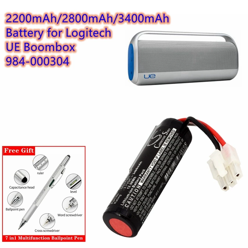 Batéria reproduktorov 2200 mAh/2800mah/3400MAH DGYF001, GPRLO18SY002, 533-000096 pre Logitech UE Boombox, 984-000304