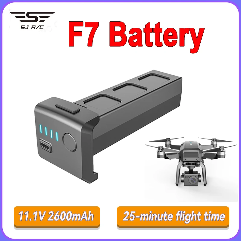 Batéria SJRC F7 Drone Battery 11.1V 2600 mAh Pôvodná batéria pre diely F7 4K Pro Dron F7 DRONE ACTION